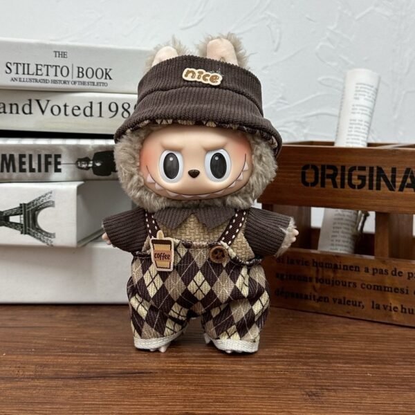 Labubu Plaid overalls